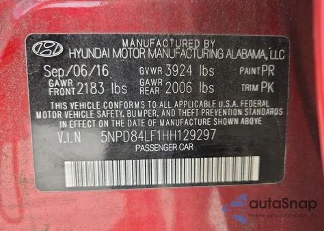 2017 Hyundai Elantra Se из США, поврежденный, VIN 5NPD84LF1HH129297